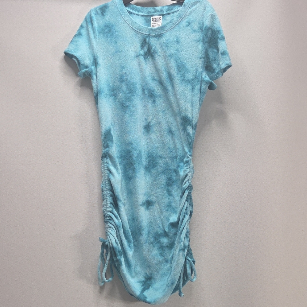 PINK Victoria's Secret Aqua Terry Cloth Top/dress